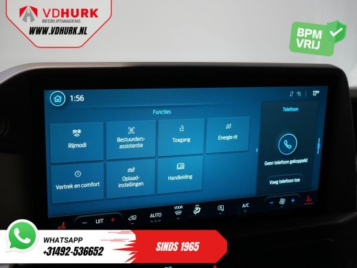 Ford E-Transit Custom 320 Trend 65 kWh 328 km WLTP LED/ Snellader/ Standkachel/ Stoelverw./ Carplay/ Climate/ Camera/ P... ActivLease financial lease