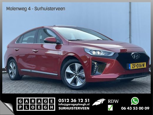 Hyundai IONIQ Premium EV Incl.BTW Trekhaak Pano Leer Stoelverw+Ventilatie Adap.Cruise Keyless BOMVOL! Hyundai IONIQ Premium EV Incl.BTW Trekhaak Pano Leer Stoelverw+Ventilatie Adap.Cruise Keyless BOMVOL!
