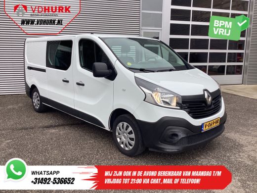 Renault Trafic 1.6 dCi 125 pk L2 DC Dubbel Cabine BPM VRIJ NL Auto/ Camera/ Cruise/ Navi/ Airco/ Trekhaak Renault Trafic 1.6 dCi 125 pk L2 DC Dubbel Cabine BPM VRIJ NL Auto/ Camera/ Cruise/ Navi/ Airco/ Trekhaak