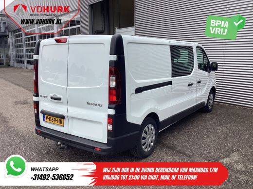 Renault Trafic 1.6 dCi 125 pk L2 DC Dubbel Cabine BPM VRIJ NL Auto/ Camera/ Cruise/ Navi/ Airco/ Trekhaak ActivLease financial lease
