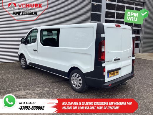 Renault Trafic 1.6 dCi 125 pk L2 DC Dubbel Cabine BPM VRIJ NL Auto/ Camera/ Cruise/ Navi/ Airco/ Trekhaak ActivLease financial lease