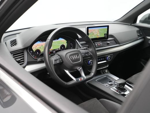 Audi Q5 50 TFSI e 300pk quattro S-Line edition Navigatie Wegkl. trekhaak 360 Camera Stoelverwarming 69 ActivLease financial lease