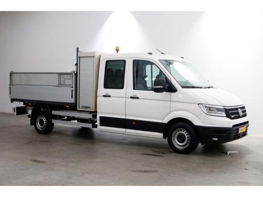 Volkswagen Crafter 35 2.0 TDI 140pk E6 D.C. Highline Kipper met hoge boorden 09-2017 ActivLease financial lease
