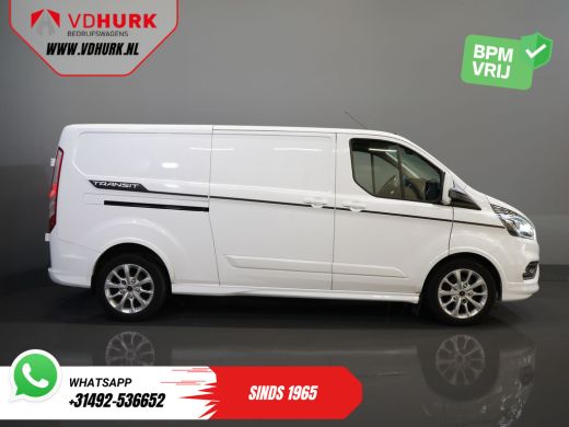 Ford Transit Custom 2.0 TDCI 170 pk Aut. L2 Sport BPM VRIJ! Bi-Xenon/ Leder/ D.B. Riem VV./ Elek.stoel/ Stoelverw./ C... ActivLease financial lease
