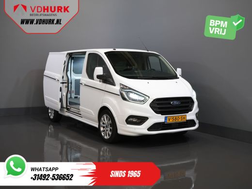 Ford Transit Custom 2.0 TDCI 170 pk Aut. L2 Sport BPM VRIJ! Bi-Xenon/ Leder/ D.B. Riem VV./ Elek.stoel/ Stoelverw./ C... ActivLease financial lease
