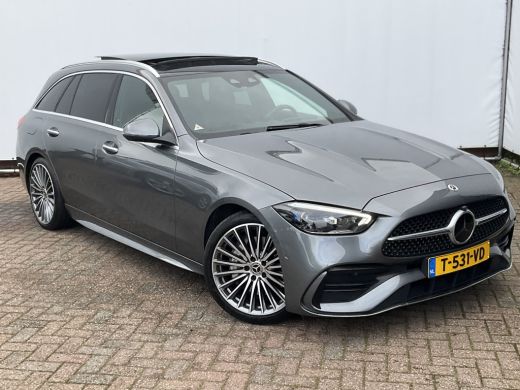 Mercedes-Benz C-Klasse Estate 180 AMG Line Trekhaak Pano Burmester Memory HUD Leer Verw+Ventilatie BOMVOL! ActivLease financial lease