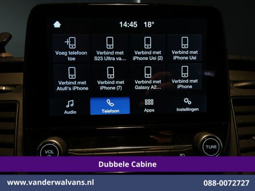 Ford Transit Custom 2.0 TDCI 130pk L2H1 Dubbele Cabine Euro6 Airco | 5-Zits | Camera | 2x zijdeur | Apple Carplay Cru... ActivLease financial lease