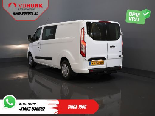 Ford Transit Custom 340 2.0 TDCI 130 pk L2 Dubbel Cabine DC BPM VRIJ! 6 Pers./ 2.8t Trekverm./ PDC/ Cruise/ Trekhaak/... ActivLease financial lease