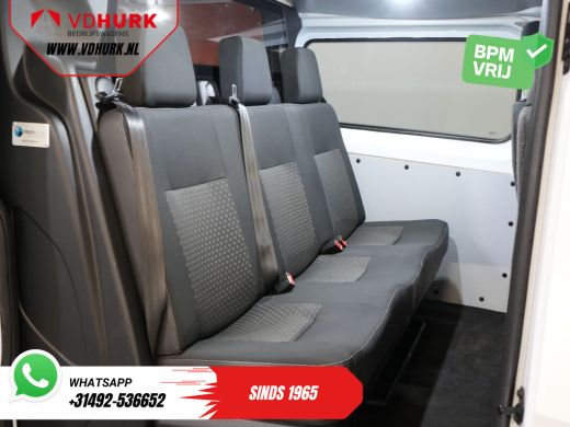 Ford Transit Custom 340 2.0 TDCI 130 pk L2 Dubbel Cabine DC BPM VRIJ! 6 Pers./ 2.8t Trekverm./ PDC/ Cruise/ Trekhaak/... ActivLease financial lease