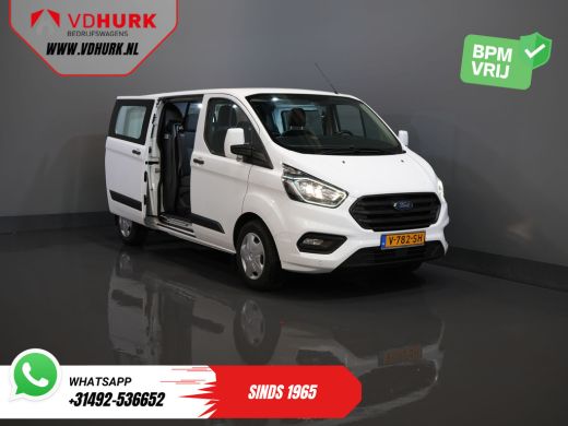 Ford Transit Custom 340 2.0 TDCI 130 pk L2 Dubbel Cabine DC BPM VRIJ! 6 Pers./ 2.8t Trekverm./ PDC/ Cruise/ Trekhaak/... ActivLease financial lease