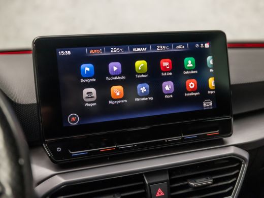 Seat Leon 1.5 TSI FR Sport 150Pk Automaat (APPLE CARPLAY, GROOT NAVI, ADAPTIVE CRUISE, SPORTSTOELEN, ZWART ... ActivLease financial lease