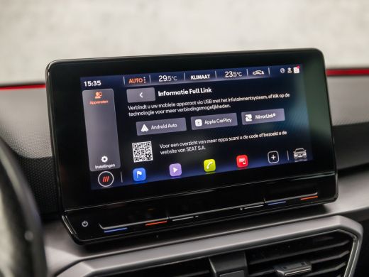 Seat Leon 1.5 TSI FR Sport 150Pk Automaat (APPLE CARPLAY, GROOT NAVI, ADAPTIVE CRUISE, SPORTSTOELEN, ZWART ... ActivLease financial lease