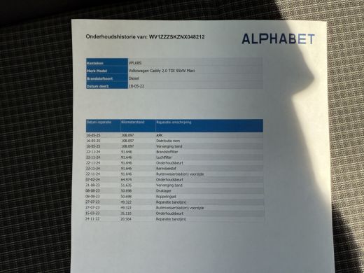 Volkswagen Caddy 2.0 TDI EURO 6 Comfort CarPlay/cruise control/parkeersensoren/ ActivLease financial lease