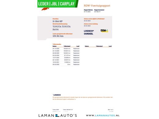 Toyota RAV4 2.5 Hybrid 218pk Executive Premium | Leder JBL CarPlay ECC 18" LMV ACC 360 Camera BSM Trekhaak | ... ActivLease financial lease