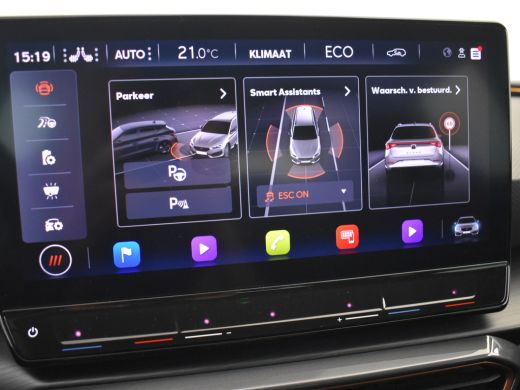 CUPRA Leon Sportstourer 1.4 e-Hybrid VZ Performance 245pk | Trekhaak | Dodehoekdetectie l Super Sport Stuur l Adaptief cr... ActivLease financial lease