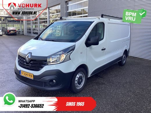 Renault Trafic 1.6 dCi 120 pk L2 BPM VRIJ! NL Auto/ 3 Pers./ Imperiaal/ Navi/ Airco/ Cruise/ PDC/ Trekhaak ActivLease financial lease