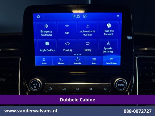 Ford Transit Custom 2.0 TDCI 130pk L2H1 Dubbele Cabine Euro6 Airco | 6-Zits | Navigatie | Apple Carplay | 2530kg Trek... ActivLease financial lease