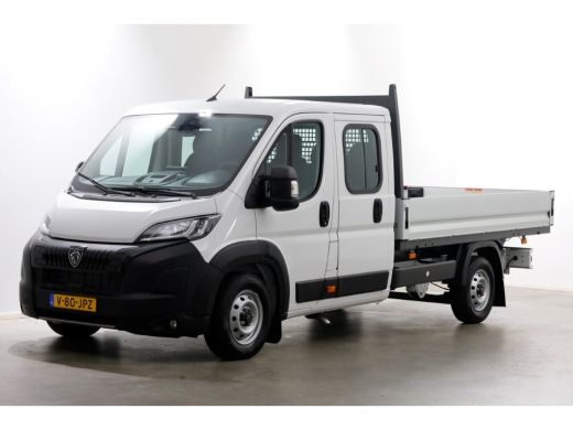 Peugeot Boxer 2.2 BlueHDi 140pk D.C. Open Laadbak Trekhaak 3000kg BPM-Vrij 11-2024 ActivLease financial lease