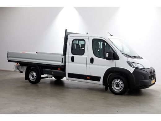 Peugeot Boxer 2.2 BlueHDi 140pk D.C. Open Laadbak Trekhaak 3000kg BPM-Vrij 11-2024 ActivLease financial lease