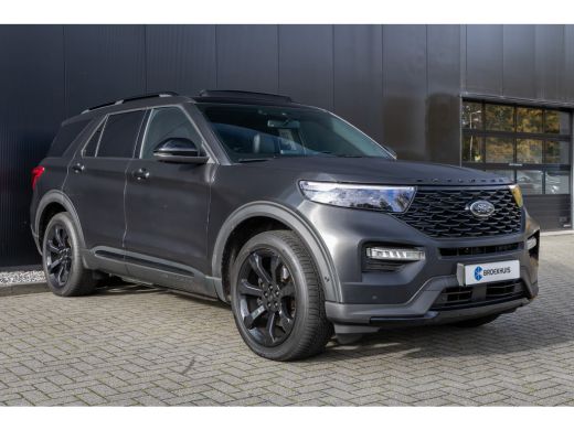 Ford Explorer 3.0 V6 E.B. PHEV ST-Line Mat Zwart gewrapt | 21 Inch | Zeer uniek! | BTW-auto | B&O audio | Stoel... ActivLease financial lease