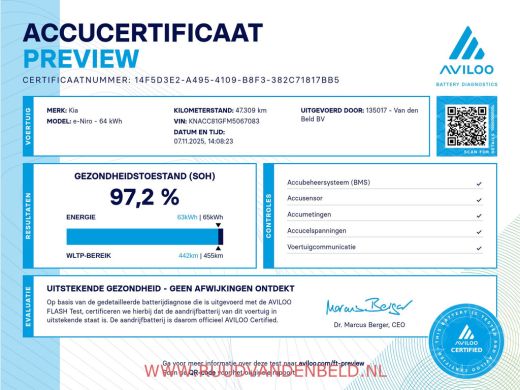 Kia e-Niro DynamicPlusLine 64kWh 97%SOH WARMTEPOMP/ACC/CAMERA/CARPLAY/KEYLESS ActivLease financial lease