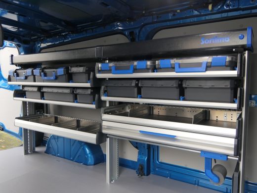 Ford E-Transit Custom 320 L2H1 Limited 65 kWh | Sortimo Inrichting ! | Trekhaak | Adaptive Cruise | BLIS | Stoelverwarm... ActivLease financial lease