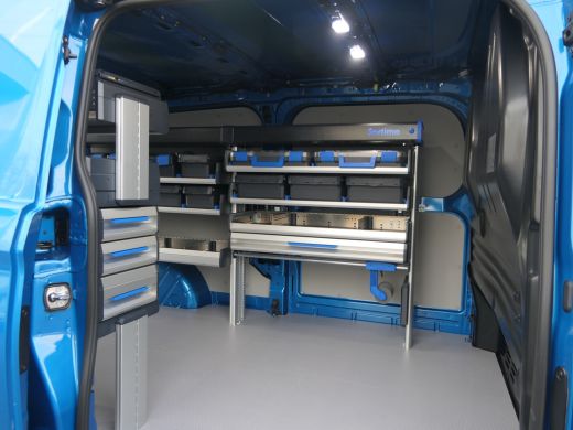 Ford E-Transit Custom 320 L2H1 Limited 65 kWh | Sortimo Inrichting ! | Trekhaak | Adaptive Cruise | BLIS | Stoelverwarm... ActivLease financial lease