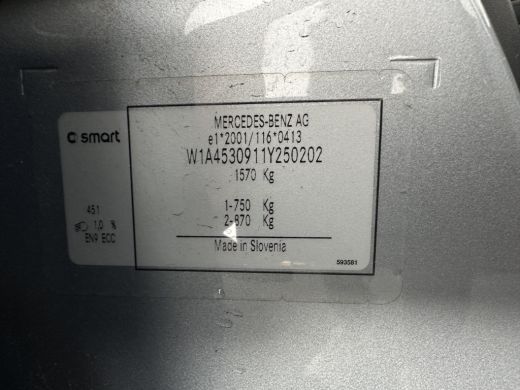 Smart Forfour EQ Comfort 18 kWh [ 3-Fase ] {SOH-95%} (INCL-BTW) Aut. *NAVI-FULLMAP | COMFORT-SEATS | AIRCO | CR... ActivLease financial lease