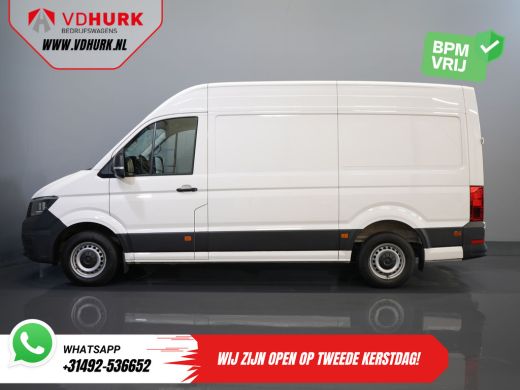 Volkswagen Crafter 35 2.0 TDI 140 pk DSG Aut. L3H3 BPM VRIJ! Carplay/ Camera/ Cruise/ Trekhaak/ Betimmerd/ Airco ActivLease financial lease