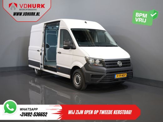 Volkswagen Crafter 35 2.0 TDI 140 pk DSG Aut. L3H3 BPM VRIJ! Carplay/ Camera/ Cruise/ Trekhaak/ Betimmerd/ Airco ActivLease financial lease