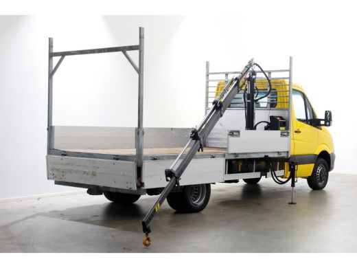 Mercedes-Benz Sprinter 514 CDI 143pk E6 Open Laadbak+HIAB T-CLX 023 Kraan PTO/Trekhaak 3500kg 11-2017 ActivLease financial lease