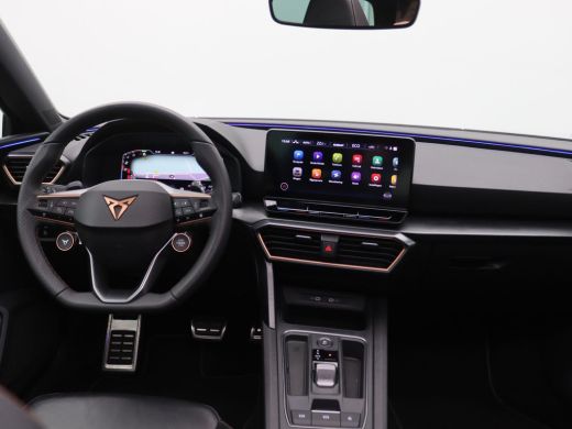 CUPRA Leon Sportstourer 1.4 e-Hybrid VZ Black Edition 245PK DSG Pano-schuifdak, SOH 91%, leder, achteruitrijcamera, super... ActivLease financial lease