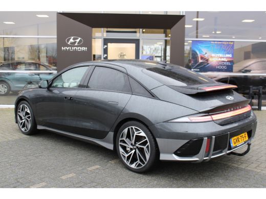 Hyundai IONIQ 6 Lounge Sky 77.4 kWh | Trekhaak | Leder | 360 camera | Elektrische voorstoelen met geheugenfunctie... ActivLease financial lease