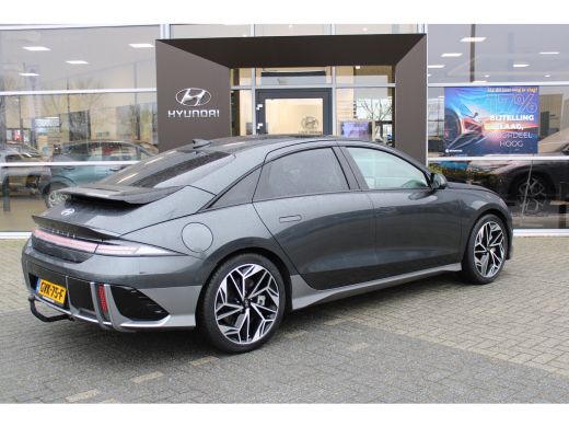 Hyundai IONIQ 6 Lounge Sky 77.4 kWh | Trekhaak | Leder | 360 camera | Elektrische voorstoelen met geheugenfunctie... ActivLease financial lease