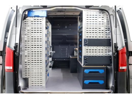 Mercedes-Benz Vito 114 CDI 136pk Compact 9G Automaat 2x Schuifdeur/LED/Camera/Inrichting 07-2022 ActivLease financial lease