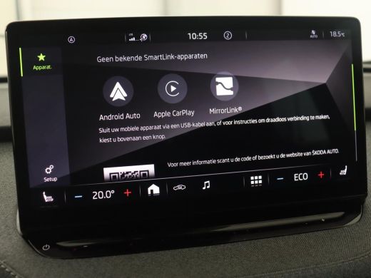 Skoda Enyaq iV 60 | Stoelverwarming | Trekhaak | Matrix LED | Carplay | Stuurverwarming | Navigatie | Half leder... ActivLease financial lease