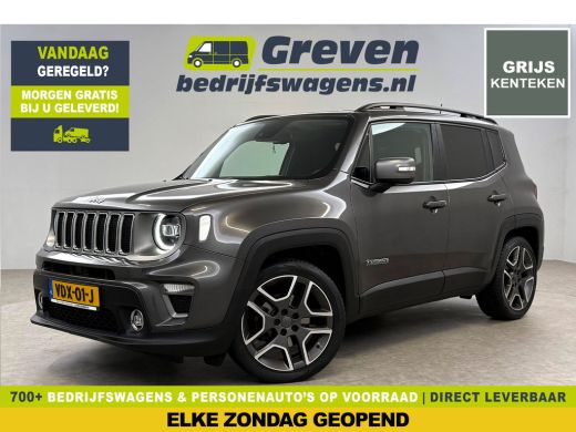 Jeep Renegade 1.3T Limited 151PK | Grijs Kenteken | VAN | Adap. Cruise | Camera | Carplay | Keyless | Parkeersens.