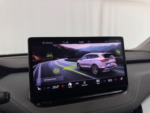 Skoda Enyaq iV 80 [ 3-Fase ] {SOH-88% } (INCL-BTW) *LEATHER-FABRIC | FULL-LED | DIGI-COCKPIT | CAMERA | KEYLESS ... ActivLease financial lease