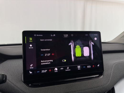 Skoda Enyaq iV 80 [ 3-Fase ] {SOH-88% } (INCL-BTW) *LEATHER-FABRIC | FULL-LED | DIGI-COCKPIT | CAMERA | KEYLESS ... ActivLease financial lease