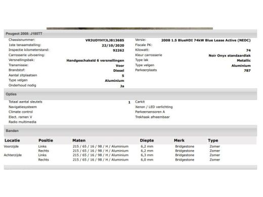 Peugeot 2008 1.5 HDi Blue Active / Trekhaak / Airco-ecc./ Camera / Navigatie / Radio multimedia / Apk 12-26 ActivLease financial lease