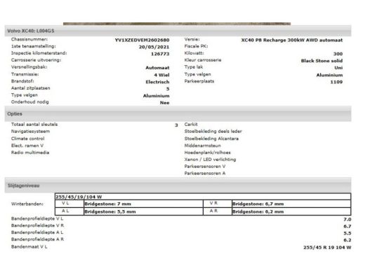 Volvo  XC40 Recharge 78KWH. SOH 91% AWD R-Design / Pdc.+Camera / 1/2 Leder / Stoel-Stuurverwarming / Navigati... ActivLease financial lease