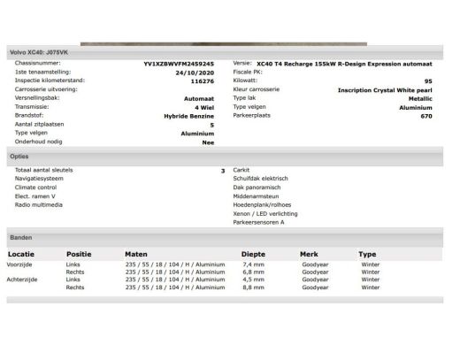Volvo  XC40 T4 Hybride SOH 98% R-Design Expression / Panoramadak / Navigatie / Xenon / Pdc. / Airco-ecc./ Rad... ActivLease financial lease