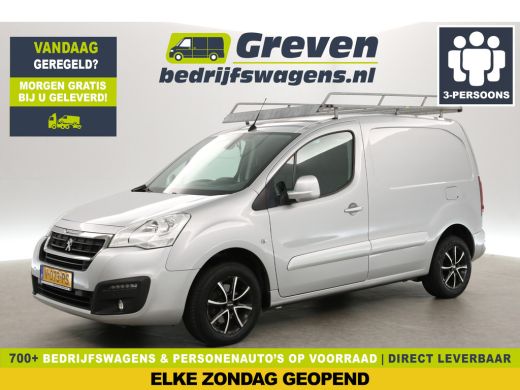 Peugeot Partner 120 1.6 BlueHDi 100PK | 3-Zits | Airco | Cruise | Carplay | Trekh. | Navi | Parkeersens.