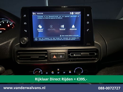 Peugeot Partner 1.5 BlueHDI 102pk L1H1 Euro6 *Rijklaar Direct Rijden* Airco | Imperiaal | Apple Carplay | Parkeer... ActivLease financial lease
