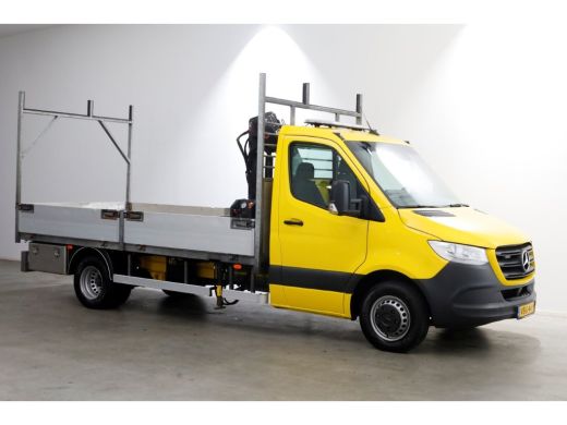 Mercedes-Benz Sprinter 516 CDI 163pk E6 Open Laadbak+HIAB T-CLX 029 Kraan PTO/Trekhaak 3500kg 06-2019 ActivLease financial lease