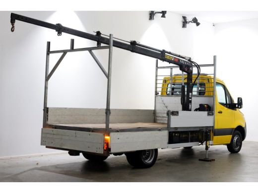 Mercedes-Benz Sprinter 516 CDI 163pk E6 Open Laadbak+HIAB T-CLX 029 Kraan PTO/Trekhaak 3500kg 06-2019 ActivLease financial lease