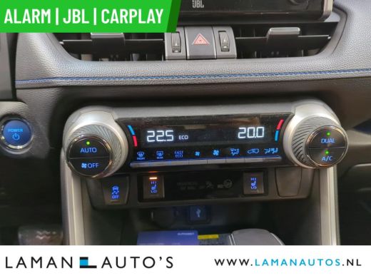 Toyota RAV4 2.5 Hybrid 218pk Bi-Tone | Innovation Alarm JBL CarPlay Halfleder ECC Nav 18" LMV ACC Camera Meta... ActivLease financial lease