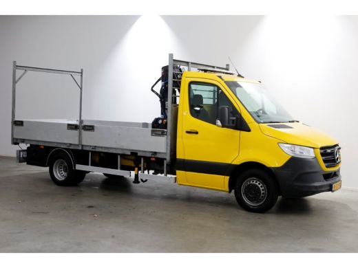 Mercedes-Benz Sprinter 516 CDI 163pk E6 Open Laadbak+HIAB T-CLX 029 Kraan PTO/Trekhaak 3500kg 01-2019 ActivLease financial lease