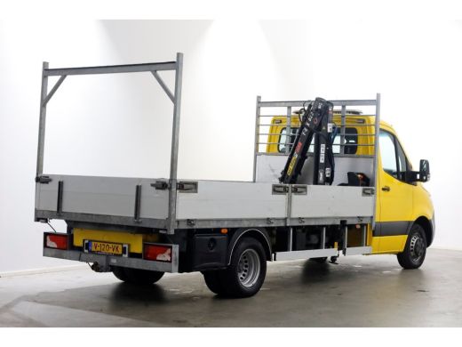 Mercedes-Benz Sprinter 516 CDI 163pk E6 Open Laadbak+HIAB T-CLX 029 Kraan PTO/Trekhaak 3500kg 01-2019 ActivLease financial lease
