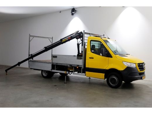Mercedes-Benz Sprinter 516 CDI 163pk E6 Open Laadbak+HIAB T-CLX 029 Kraan PTO/Trekhaak 3500kg 01-2019 ActivLease financial lease